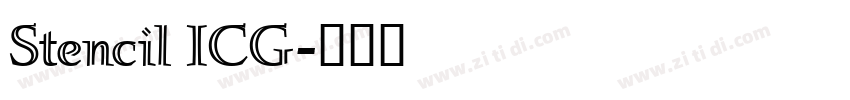 Stencil ICG字体转换